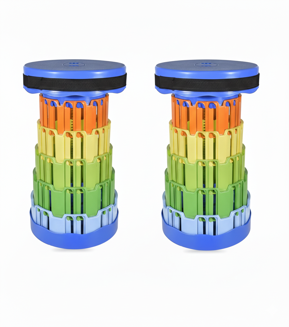 Portable Folding Stool (Pack of 2), Heavy Quality Material